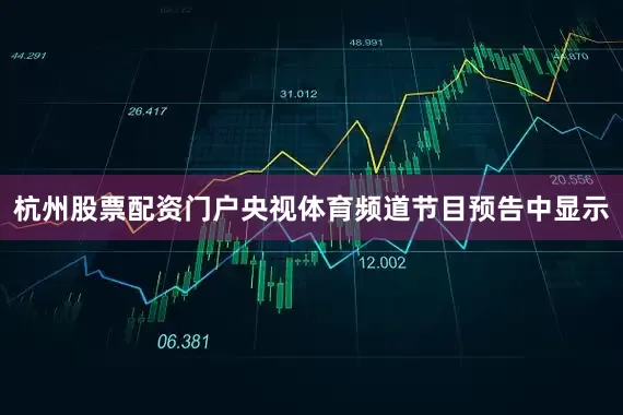 杭州股票配资门户央视体育频道节目预告中显示