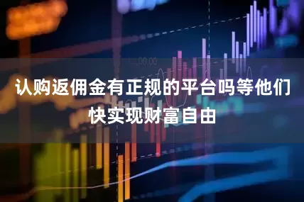 认购返佣金有正规的平台吗等他们快实现财富自由